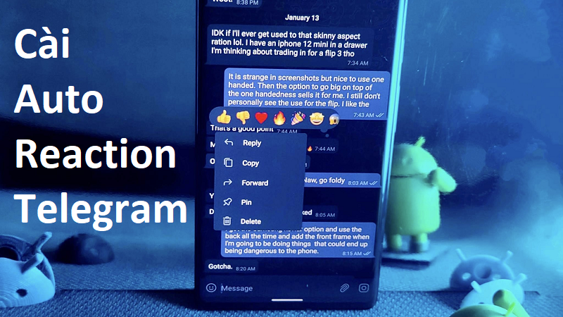 Auto reaction Telegram - Tự động tăng cảm xúc cho bài viết mới đăng
