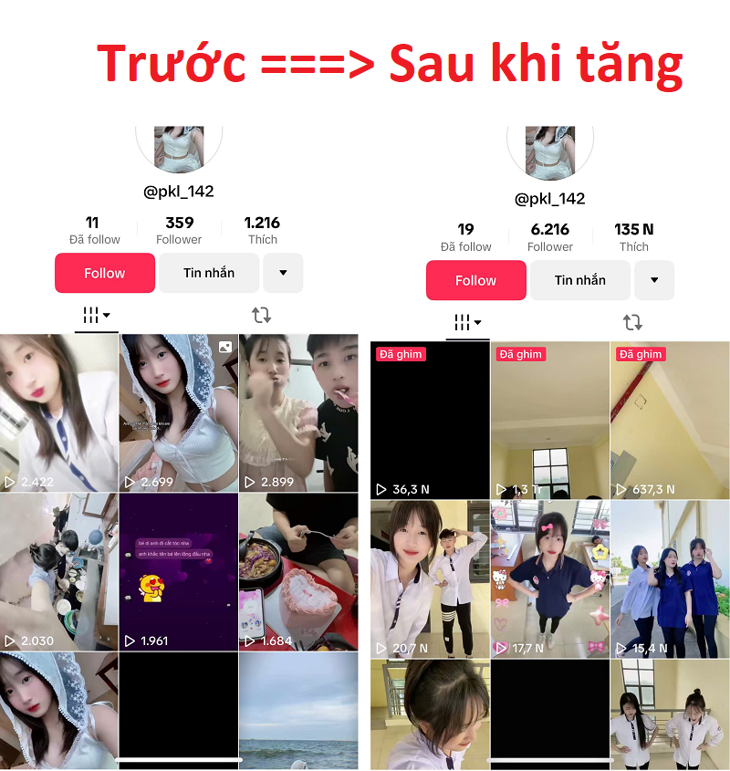 Buff follow Tiktok lên xu hướng nhanh