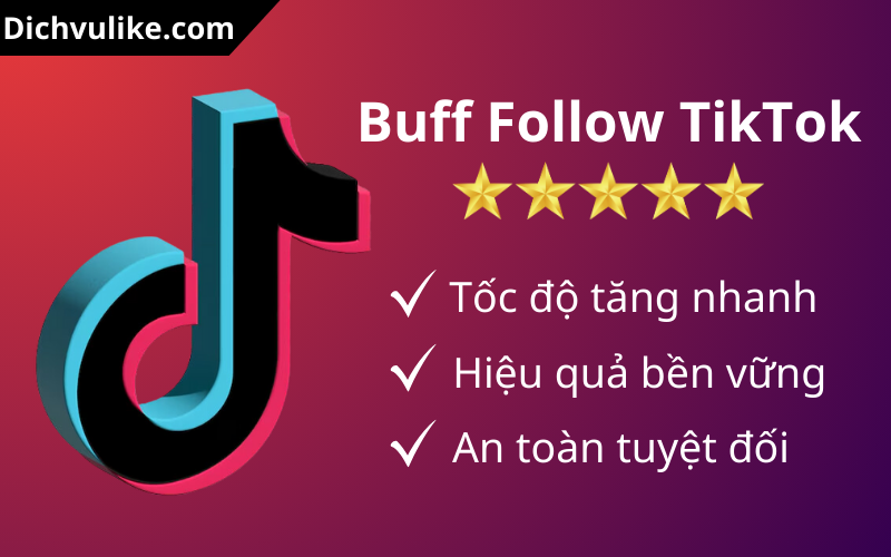 Buff follow TikTok đơn giản, siêu nhanh