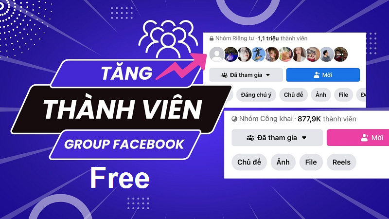 Cách tăng thành viên group Facebook miễn phí