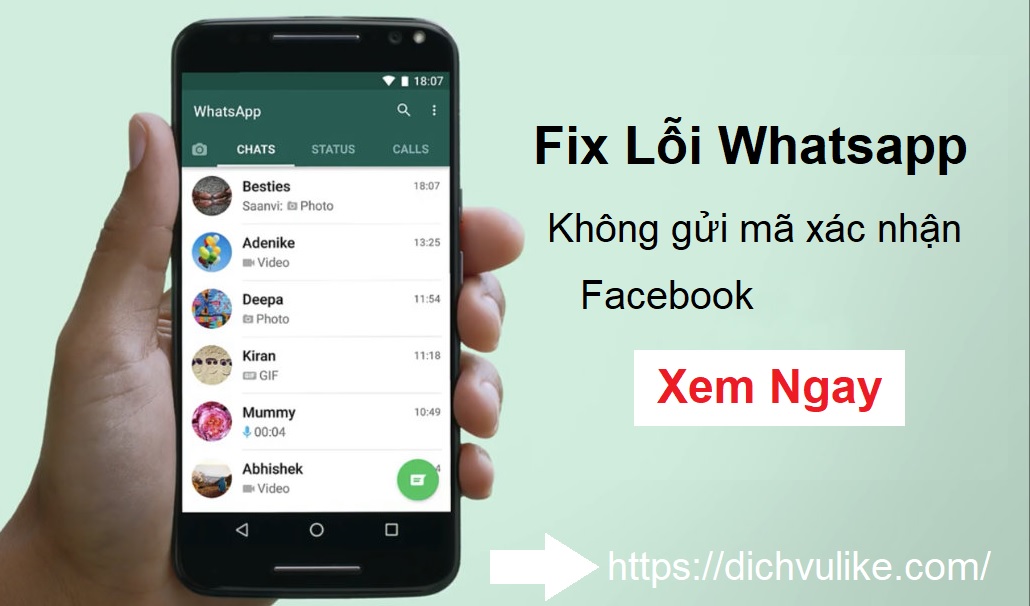 Fix Lỗi: Whatsapp Không Gửi Mã Xác Nhận Facebook